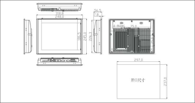 12.1寸工业平板电脑 TPC-1201